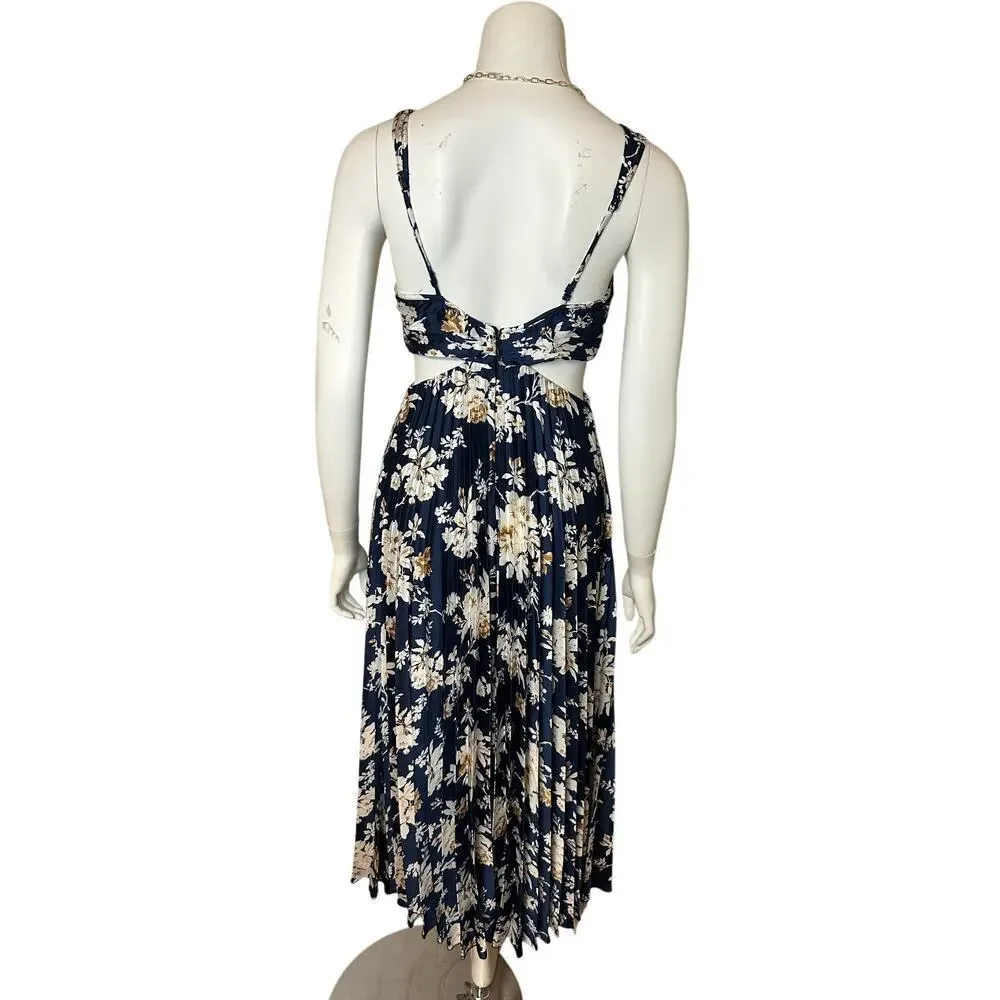 NWT Abercrombie The A&F Giselle‎ Babydoll Maxi Dress Small